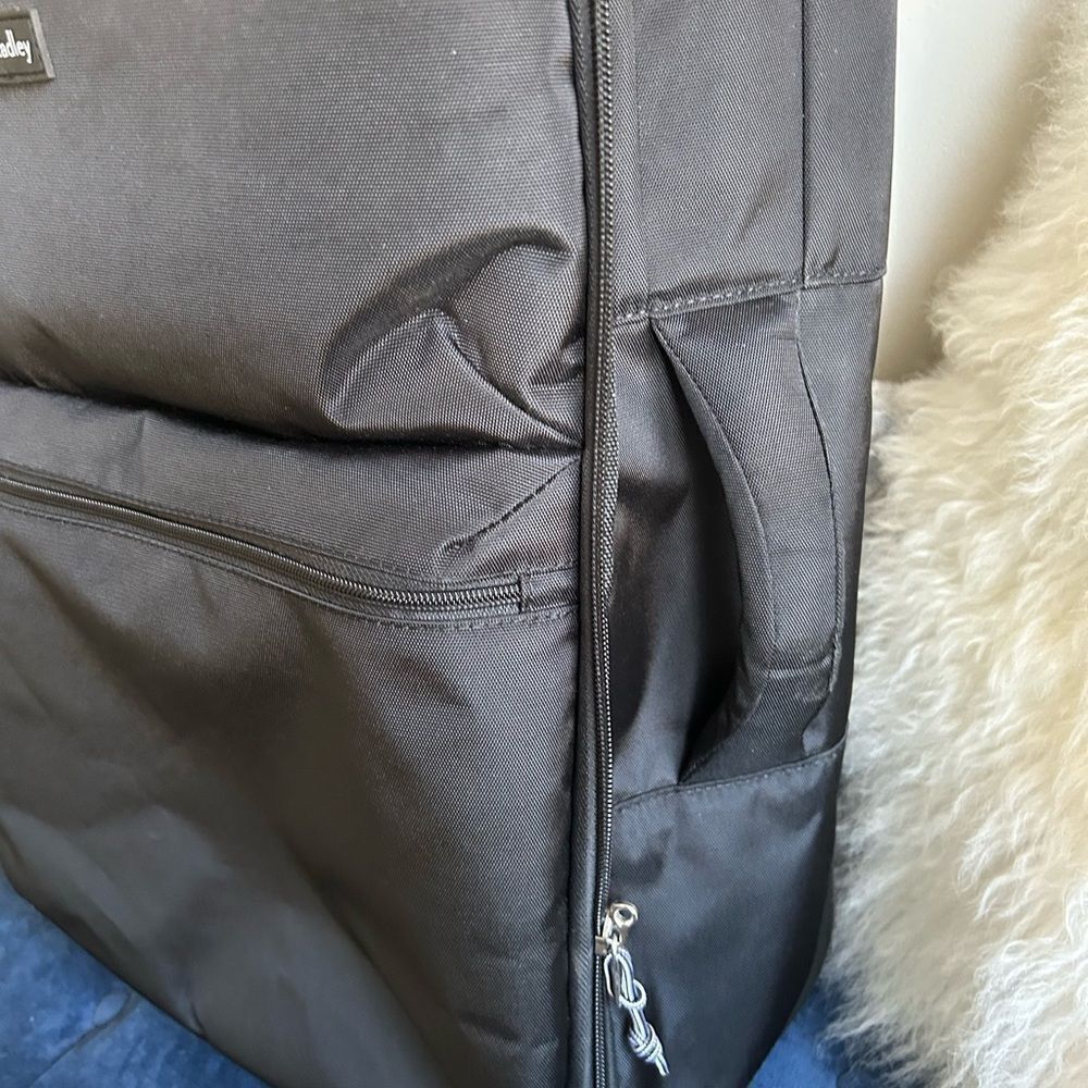 Vera Bradley Black Rolling Suitcase Travel Luggage 24” - Picture 3 of 6